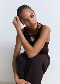 Fine-knit top