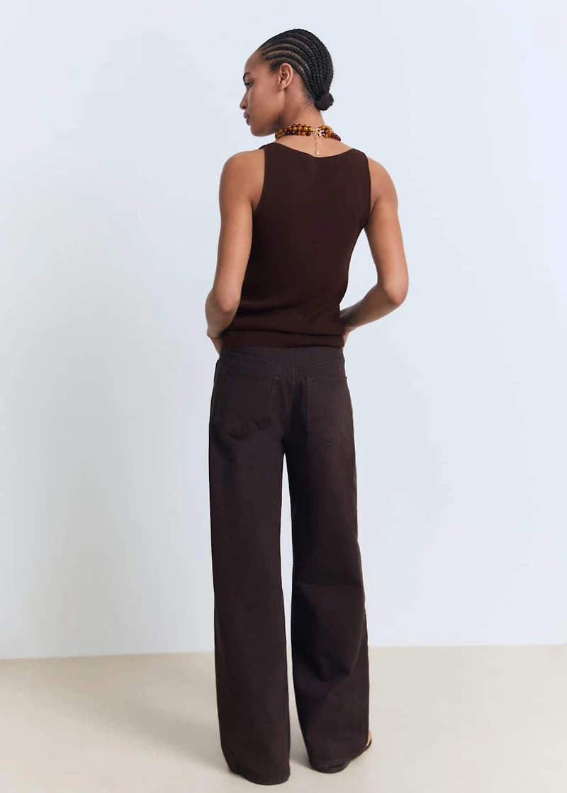 Fine-knit top