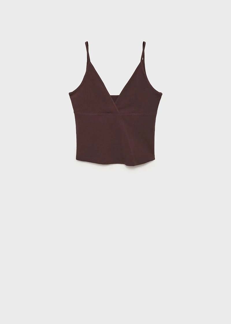 V-neck cotton top