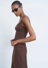 V-neck cotton top