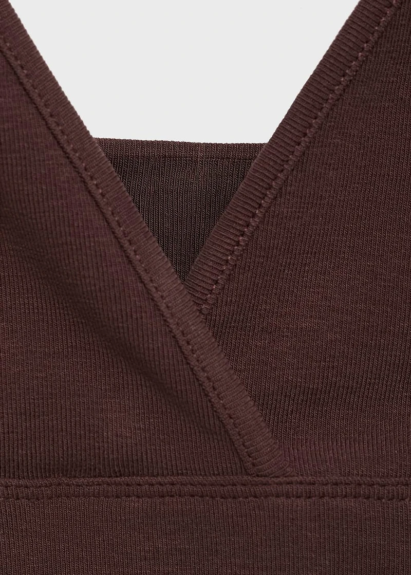 V-neck cotton top