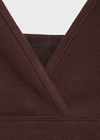 V-neck cotton top