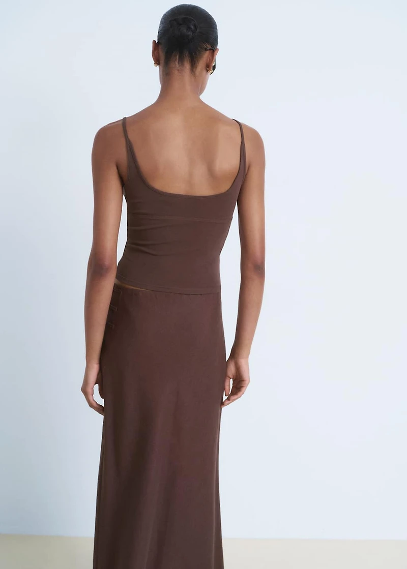 V-neck cotton top