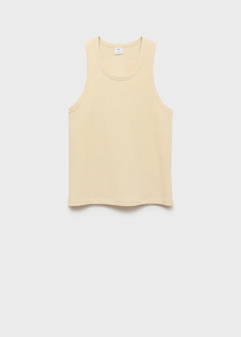 Striped strap T-shirt