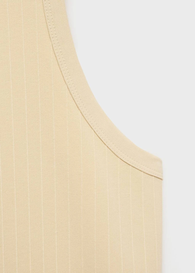 Striped strap T-shirt