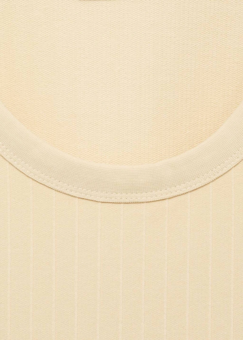 Striped strap T-shirt