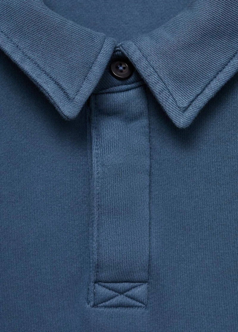Polo-neck sweatshirt