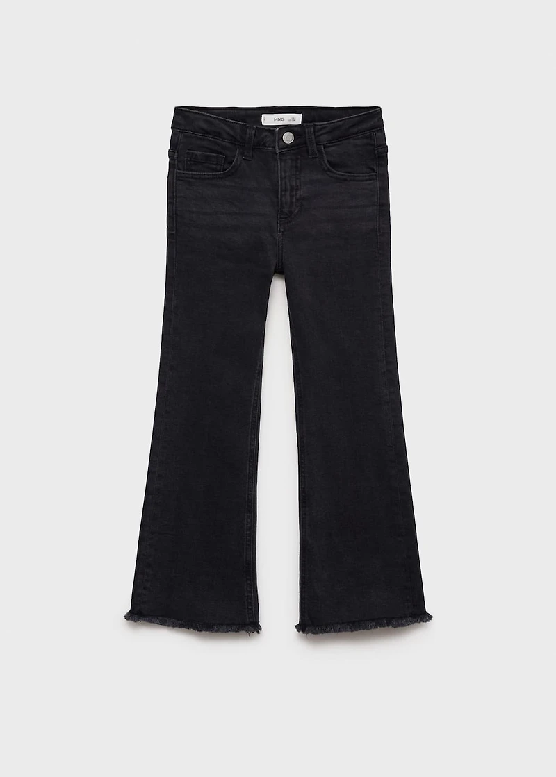 Frayed low-rise skinny jeans