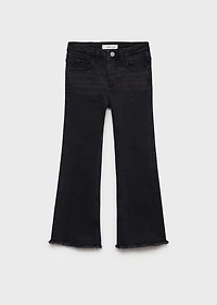 Frayed low-rise skinny jeans
