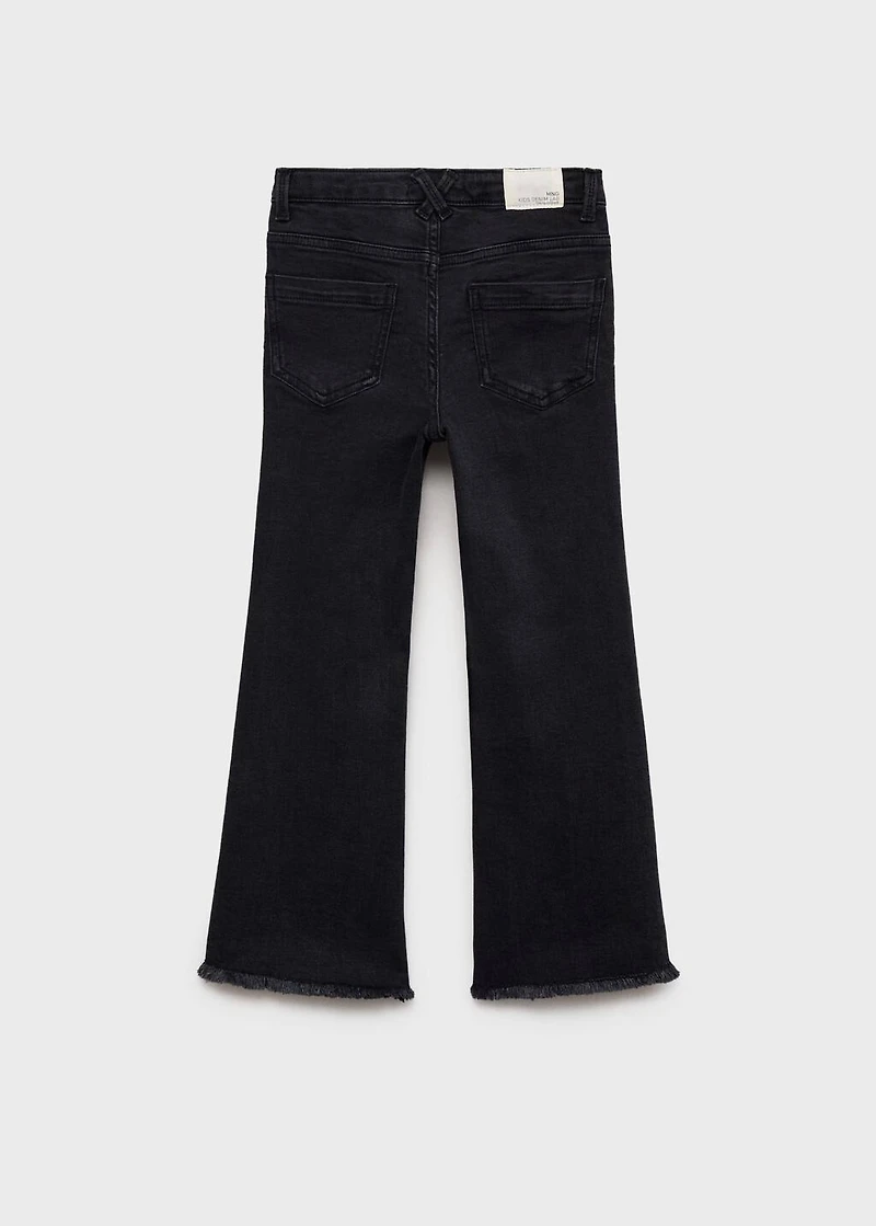 Frayed low-rise skinny jeans