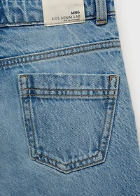Wideleg low frayed hem jeans