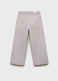 Culotte jeans with seam detail