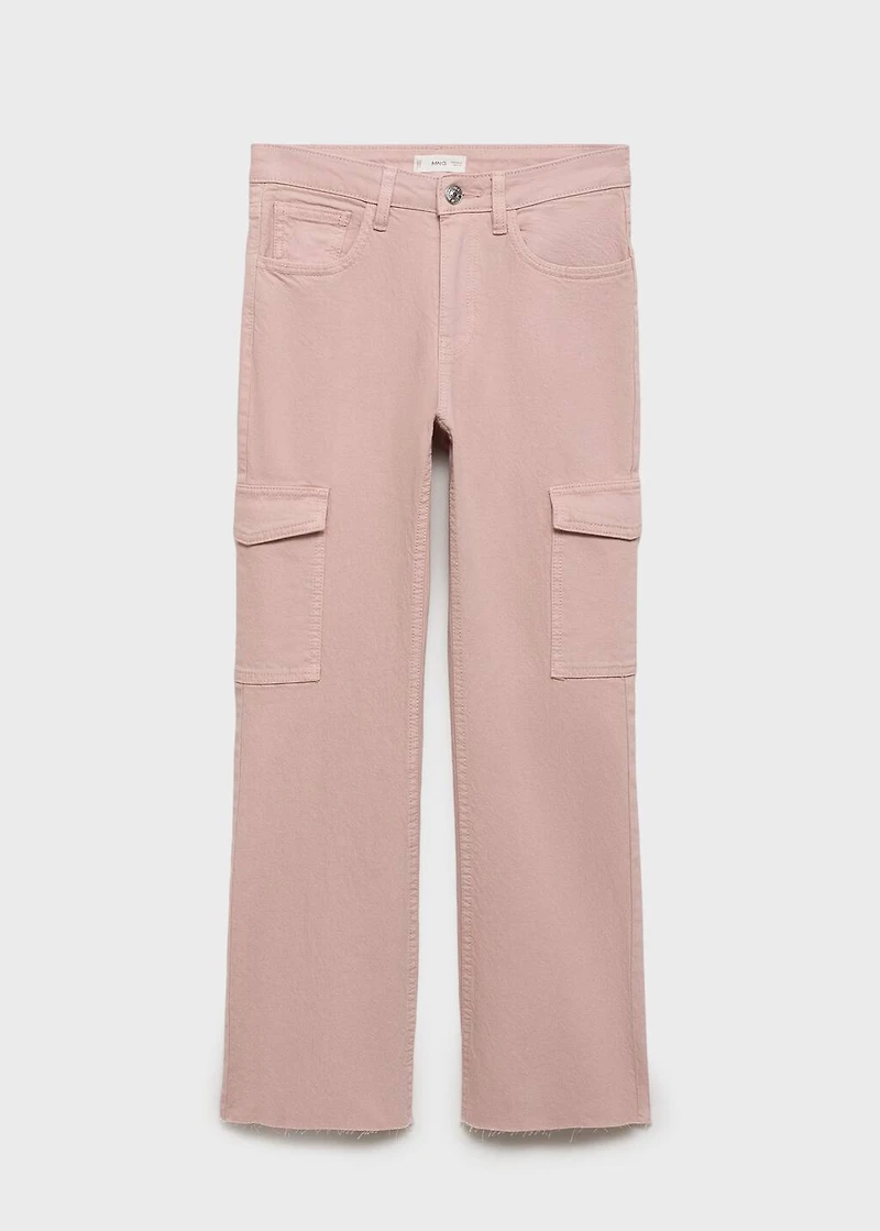Flared cargo jeans