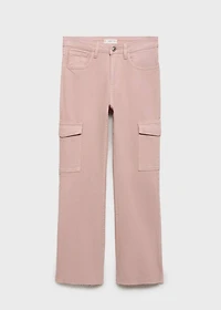 Flared cargo jeans