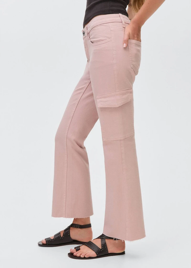Flared cargo jeans