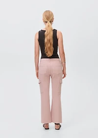 Flared cargo jeans