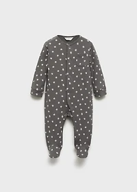 Printed bodysuit piyamas