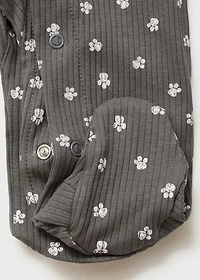 Printed bodysuit piyamas