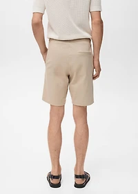 100% cotton bermuda shorts with drawstring
