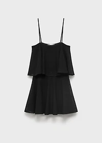 Ruffle knit dress