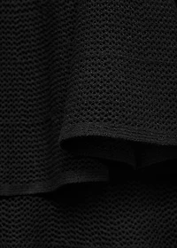 Ruffle knit dress