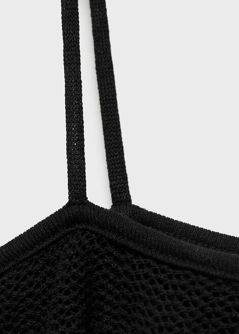 Ruffle knit dress