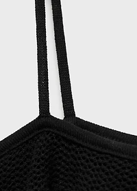 Ruffle knit dress
