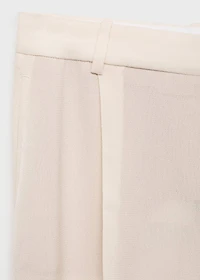 Straight-fit suit pants