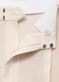 Straight-fit suit pants