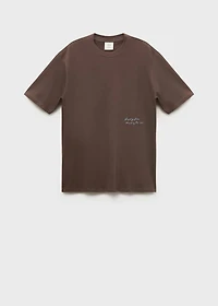T-shirt with printed patch