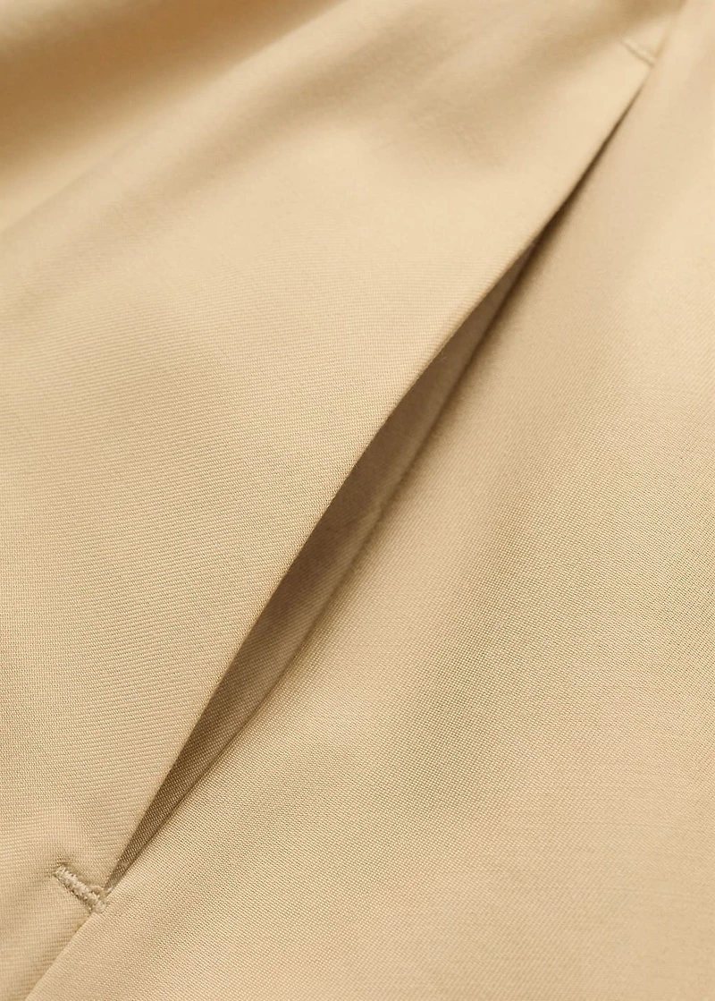 Flared cotton skirt
