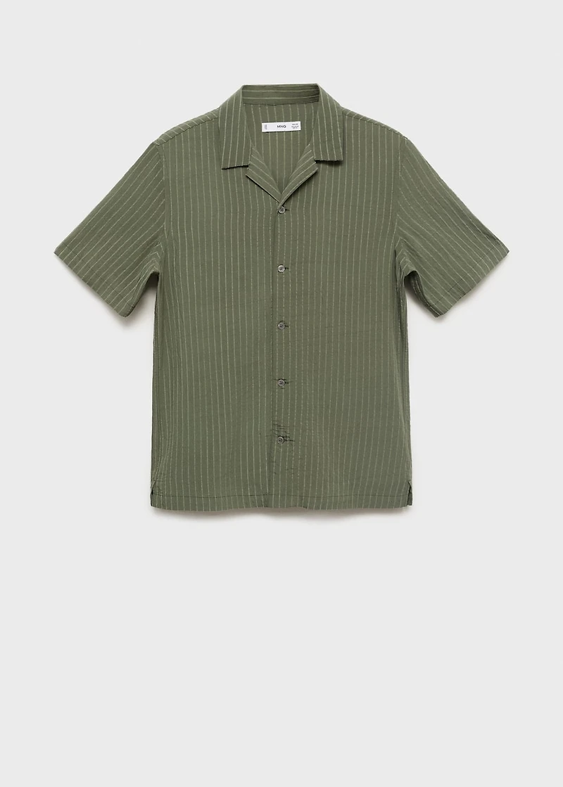Short sleeve striped shirt