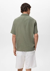 Short sleeve striped shirt