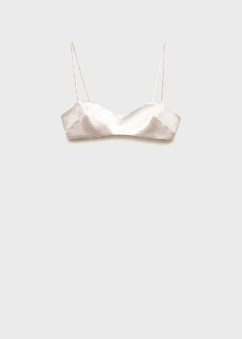 Satin crop top