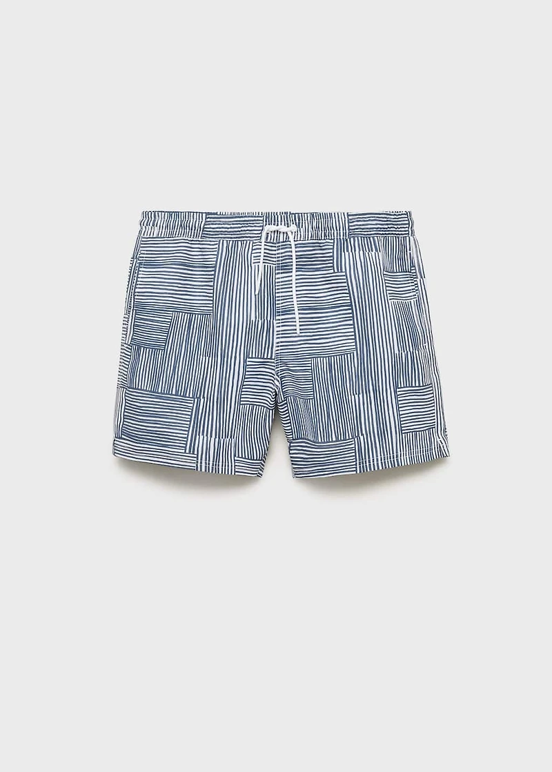 Multi-striped swimsuit