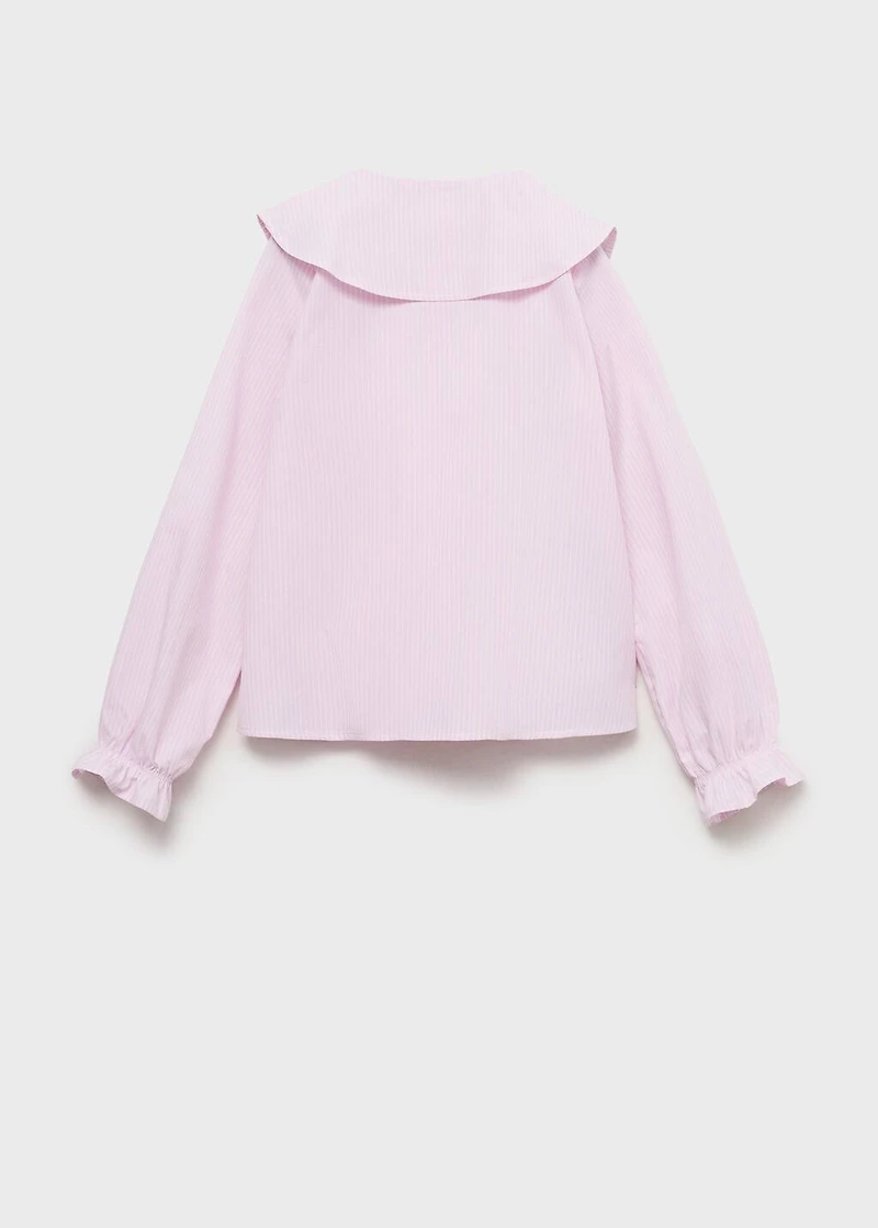 Shirt with ruffle detail