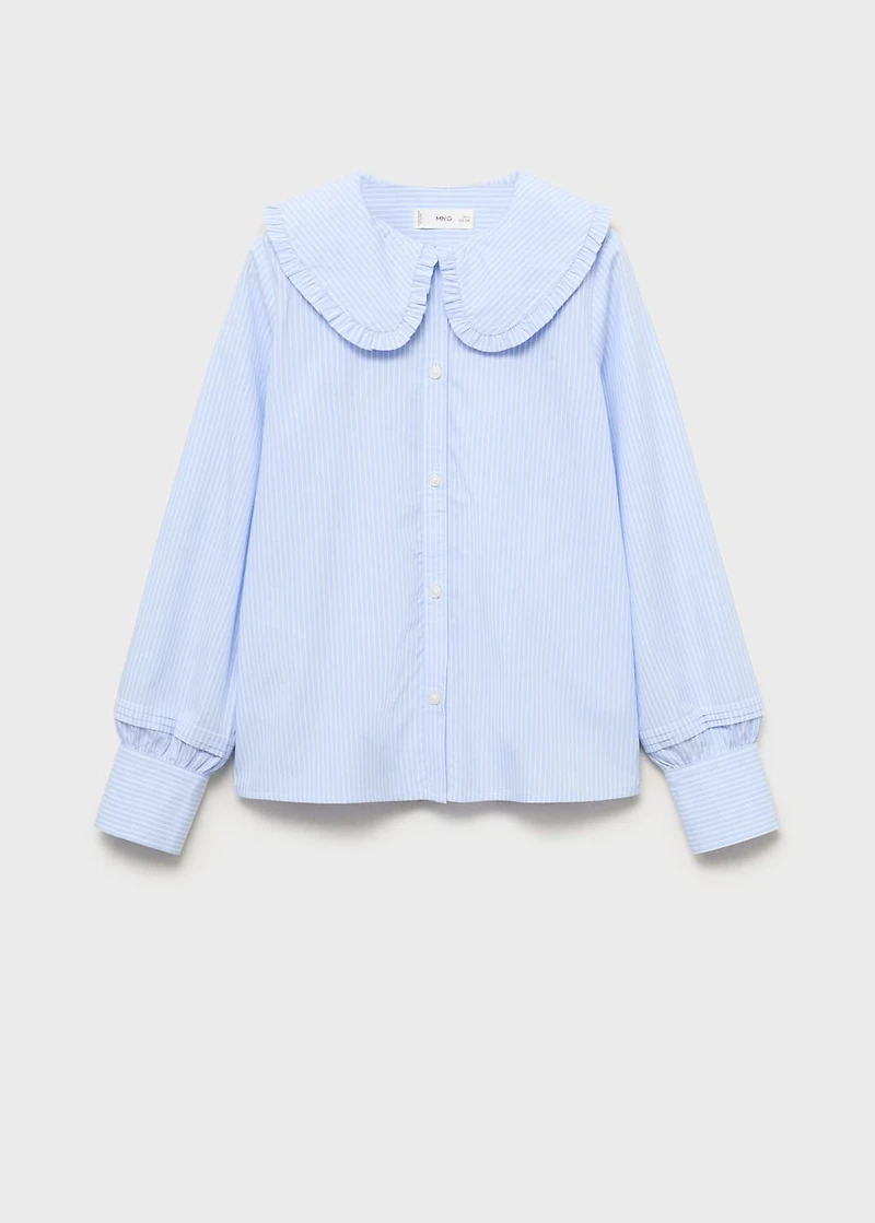 Double baby-collar shirt