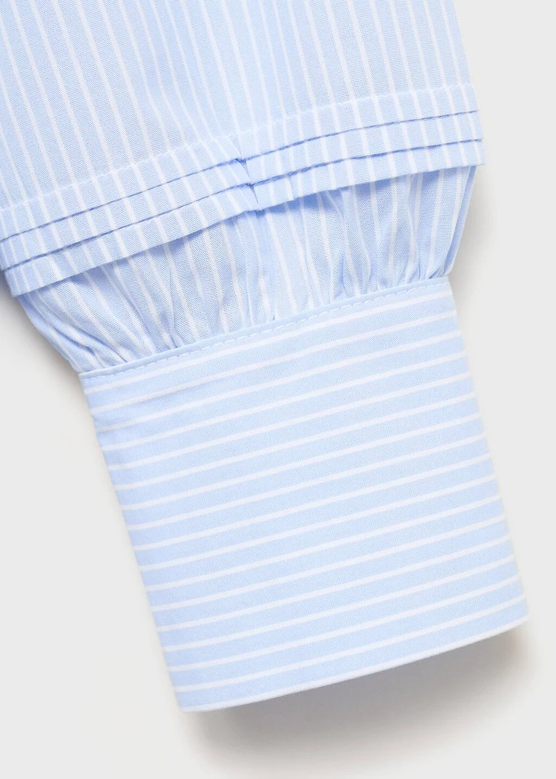 Double baby-collar shirt