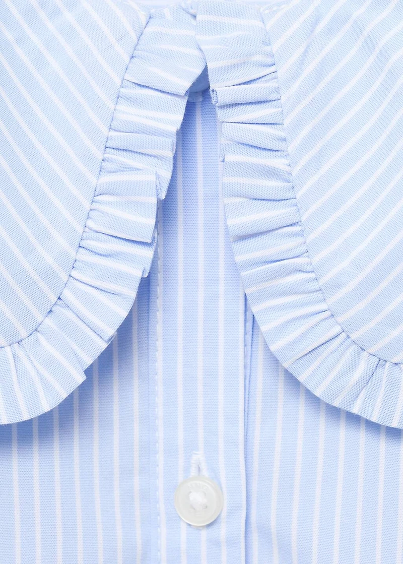 Double baby-collar shirt