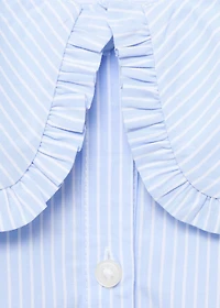 Double baby-collar shirt