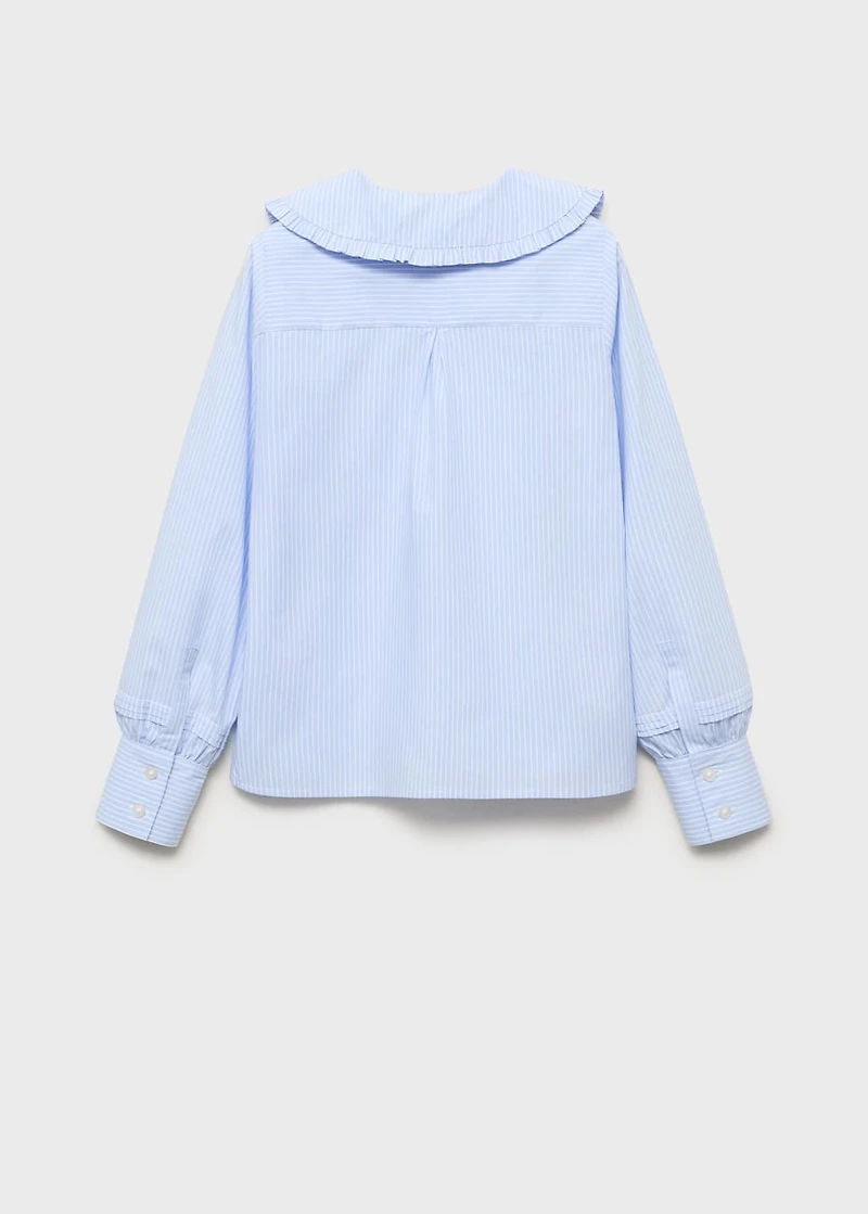 Double baby-collar shirt