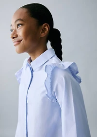 Shirt with ruffle detail
