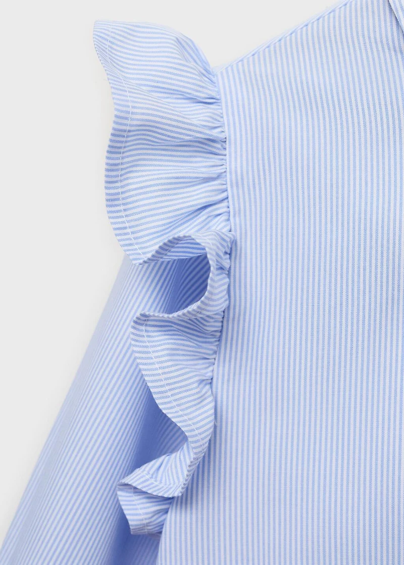 Shirt with ruffle detail