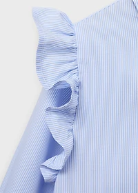 Shirt with ruffle detail