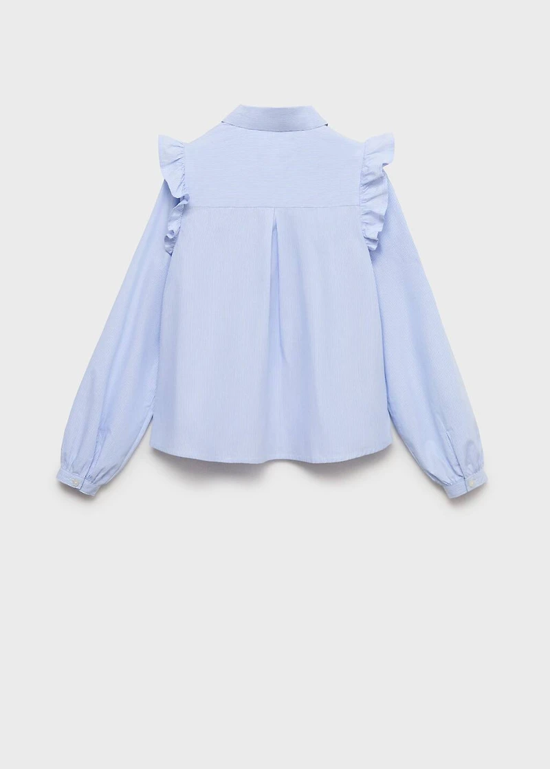 Shirt with ruffle detail