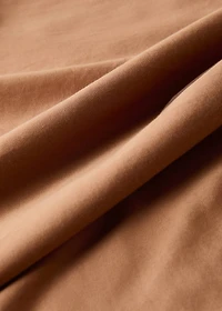 Washed cotton satin double-stitched duvet cover for / cm bed