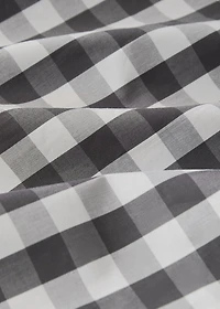 Percale cotton gingham check duvet cover for 180/200 cm bed