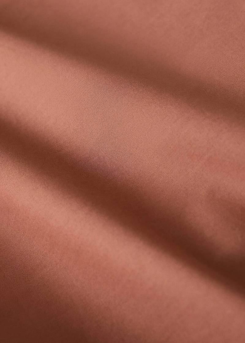 200-thread count percale cotton duvet cover with contrasting overlock for 180/200 cm bed