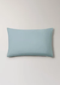 Two cotton percale pillowcases 50x75cm