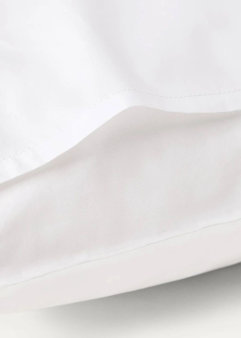 Two 300-thread percale cotton pillowcases 60x60 cm